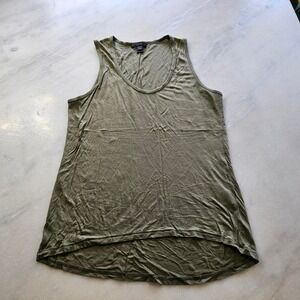 J. Crew Olive Green‎ Lyocell Tank Top Sleeveless Casual Basic Women's Medium
